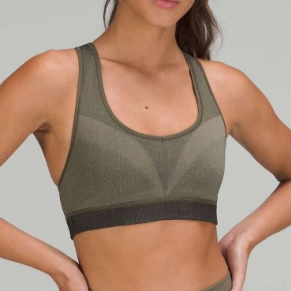 Lululemon Seamless Racerback Train Bra Lightweight Athletic